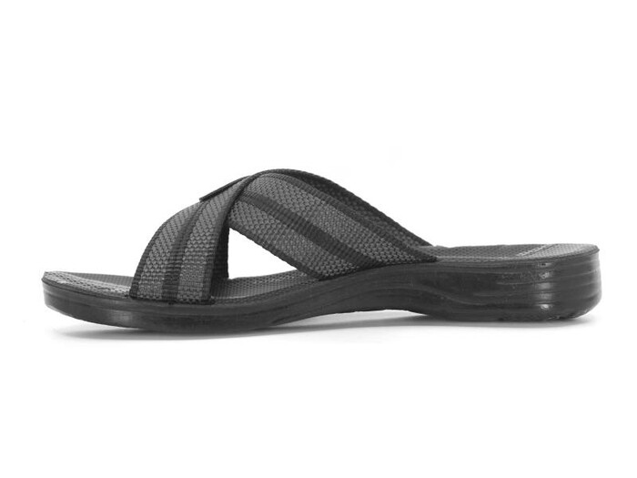 Nitmax Garson 5051 Halatlı Çapraz Günlük Terlik Siyah - 2