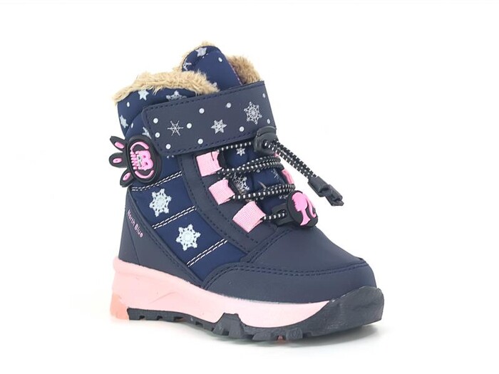 North Blue Bebe 016 Işıklı Bot Lacivert - Pembe - 1