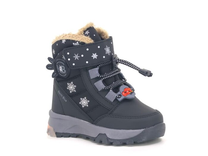 North Blue Bebe 016 Işıklı Bot Siyah - Füme - 1