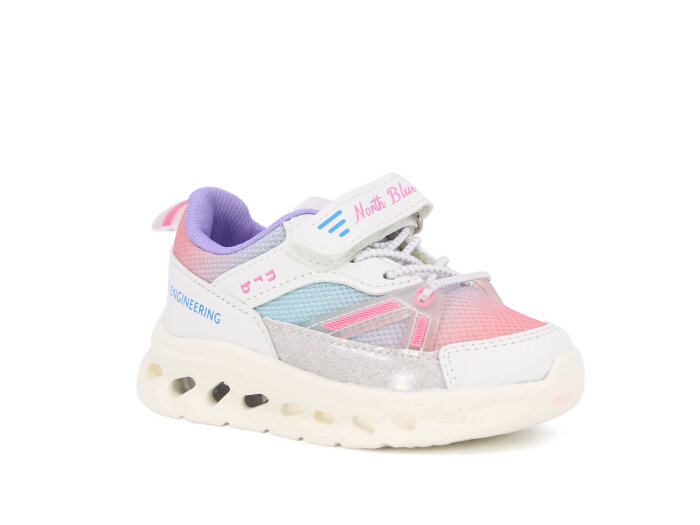 North Blue Bebe 134 Anorak Spor Ayakkabı Beyaz - Pembe - Lila - North Blue
