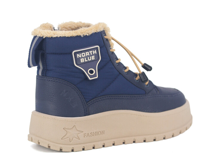 North Blue Filet 037 Bot Lacivert - Bej - 3