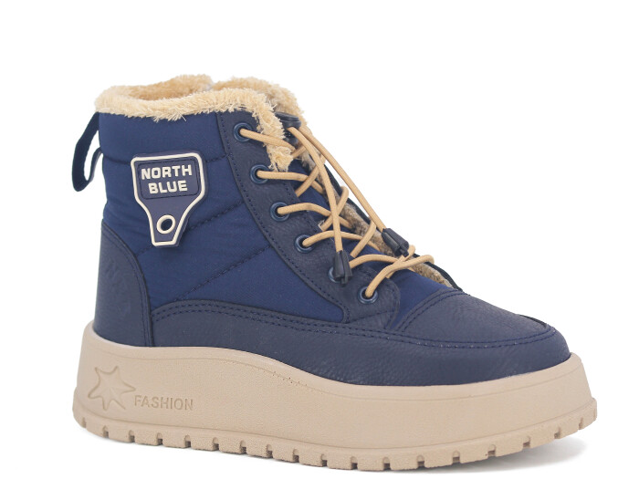 North Blue Filet 037 Bot Lacivert - Bej - 1