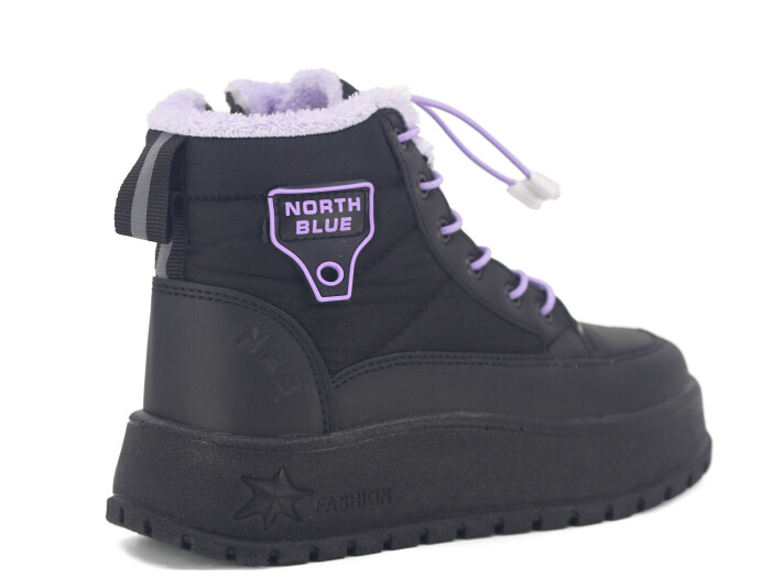 North Blue Filet 037 Bot Siyah - Lila - 3