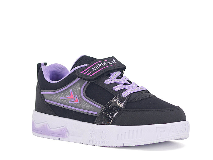 North Blue Filet 088 Cilt Spor Ayakkabı Siyah - Lila - North Blue