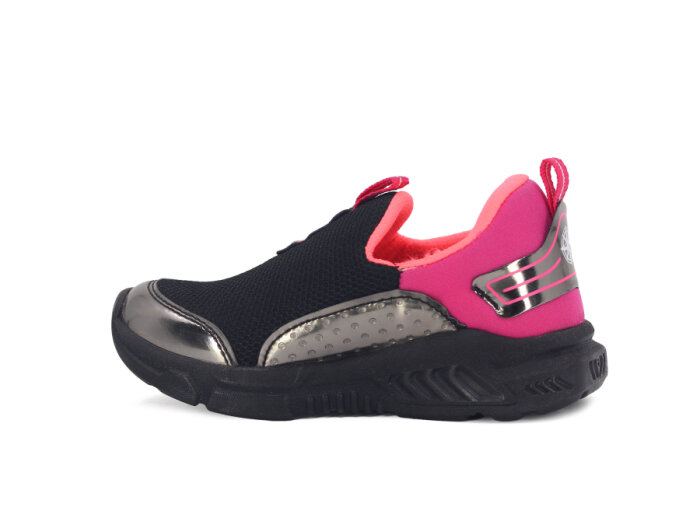 North Blue Patik 128 Işıklı Aqua Spor Ayakkabı Siyah - Fuşya - 2