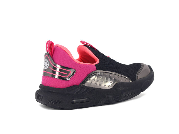 North Blue Patik 128 Işıklı Aqua Spor Ayakkabı Siyah - Fuşya - 3