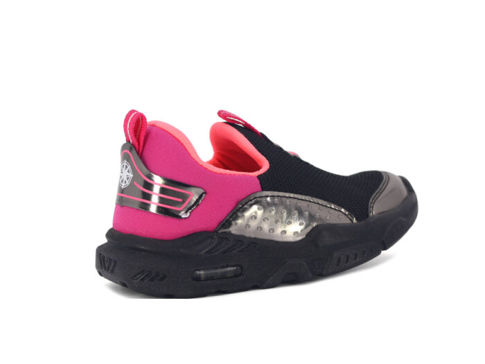 North Blue Patik 128 Işıklı Aqua Spor Ayakkabı Siyah - Fuşya - 3