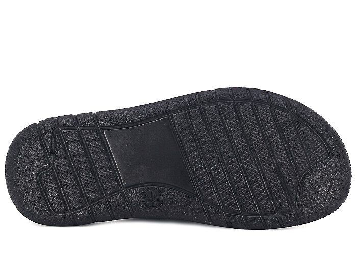 Oscar Merdane M-3132 Çift Toka Kutulu Günlük Terlik Siyah - 3