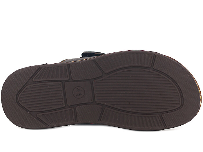 Oscar Merdane M-4100 Çift Toka Günlük Terlik Kahve - 3