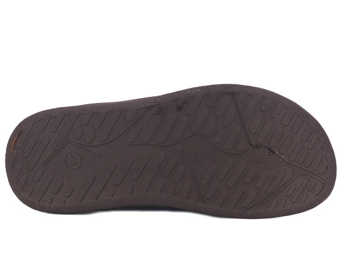 Oscar Merdane M-5104 Çift Toka Günlük Terlik Kahve - 3