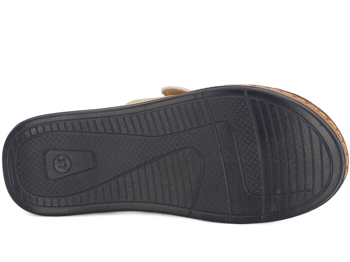 Oscar Zenne Z-354 Çift Toka Günlük Terlik Altın - 3