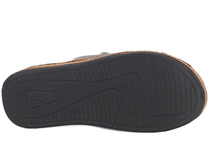 Oscar Zenne Z-367-3 Çift Toka Günlük Terlik Gri - 3