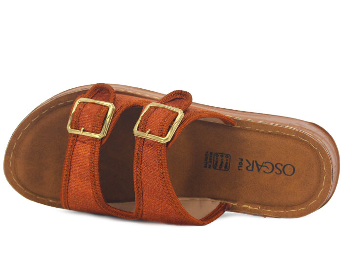 Oscar Zenne Z-367-3 Çift Toka Günlük Terlik Kermit - Oscar (1)