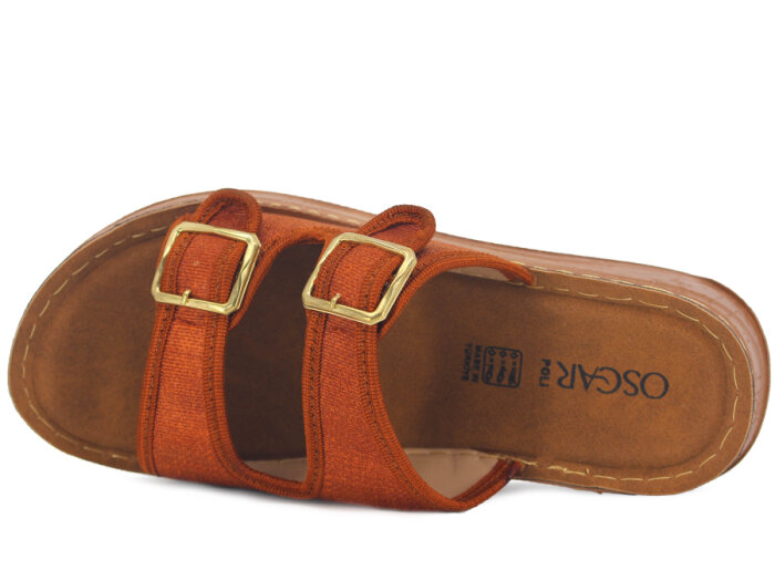 Oscar Zenne Z-367-3 Çift Toka Günlük Terlik Kermit - 2