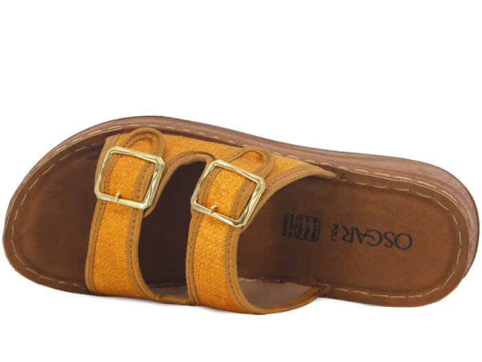 Oscar Zenne Z-367-3 Çift Toka Günlük Terlik Taba - 2