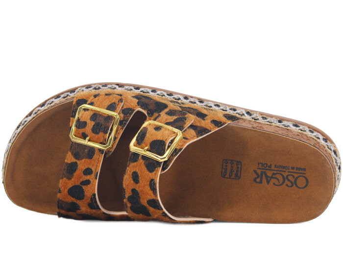 Oscar Zenne Z-472 Çift Toka Günlük Terlik Taba - 2