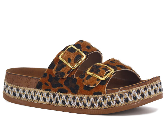 Oscar Zenne Z-472 Çift Toka Günlük Terlik Taba - 1