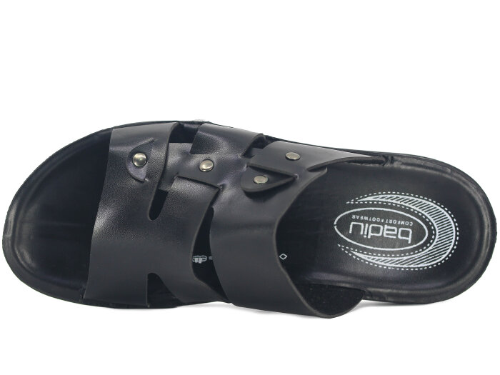 OsnSoft Merdane 19518 Cilt Günlük Terlik Siyah - OsnSoft (1)