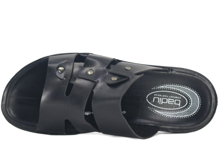 OsnSoft Merdane 19518 Cilt Günlük Terlik Siyah - 2