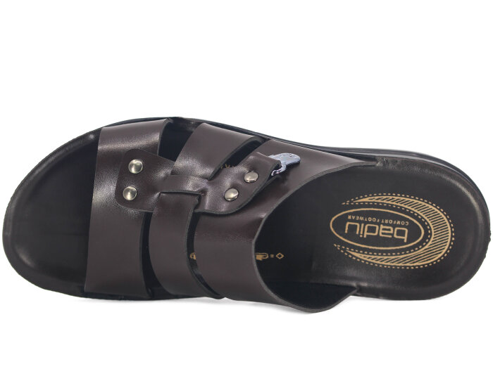 OsnSoft Merdane 19520 Cilt Günlük Terlik Kahve - OsnSoft (1)