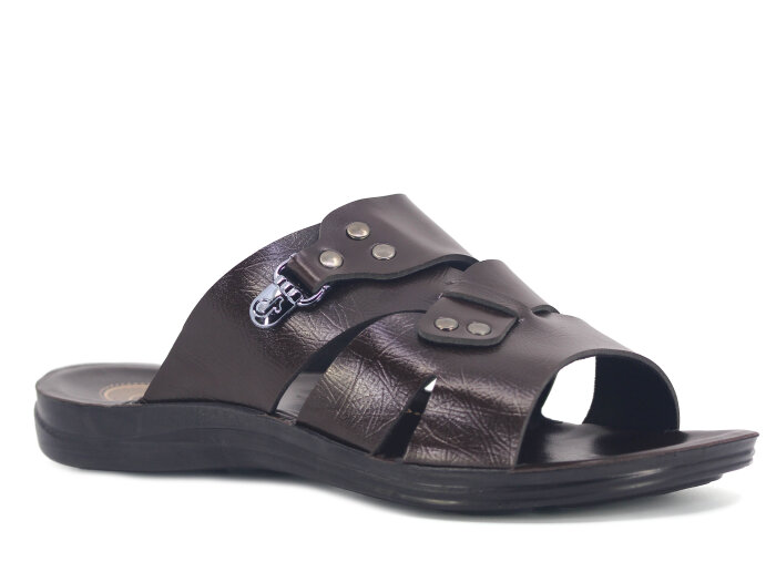 OsnSoft Merdane 19521 Cilt Günlük Terlik Kahve - OsnSoft