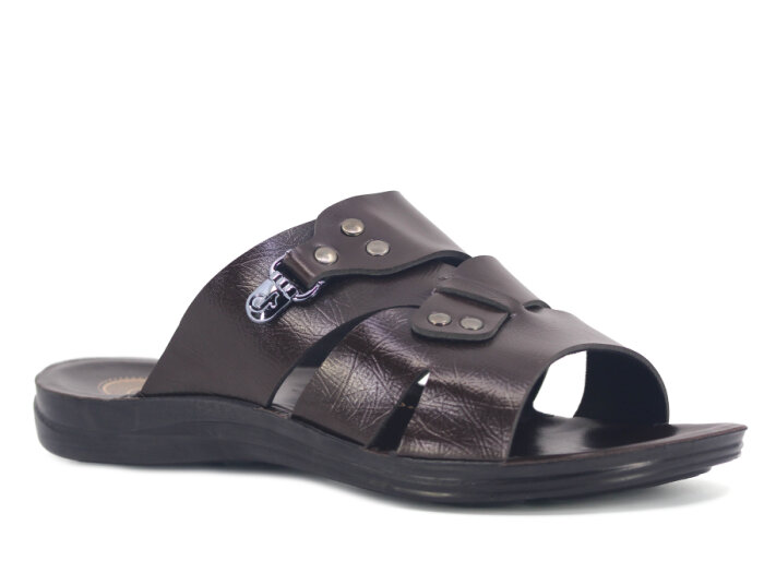 OsnSoft Merdane 19521 Cilt Günlük Terlik Kahve - 1