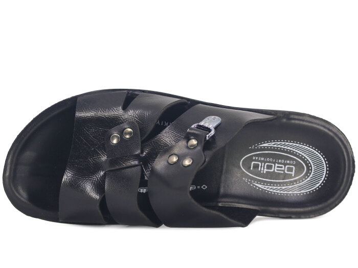 OsnSoft Merdane 19521 Cilt Günlük Terlik Siyah - OsnSoft (1)