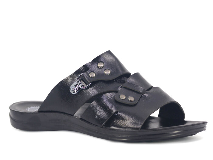 OsnSoft Merdane 19521 Cilt Günlük Terlik Siyah - OsnSoft