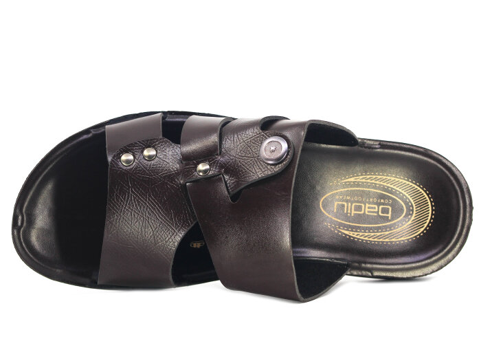 OsnSoft Merdane 19523 Cilt Günlük Terlik Kahve - OsnSoft (1)