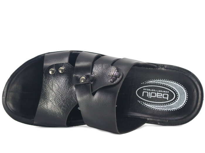 OsnSoft Merdane 19523 Cilt Günlük Terlik Siyah - OsnSoft (1)