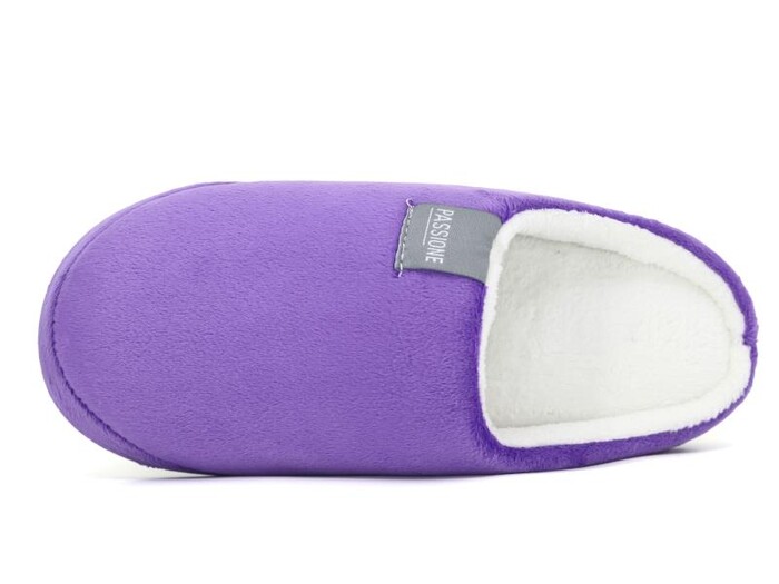 Öztaban Zenne Etiketli Finanel Kumaş Ev Terliği Lila - Öztaban (1)