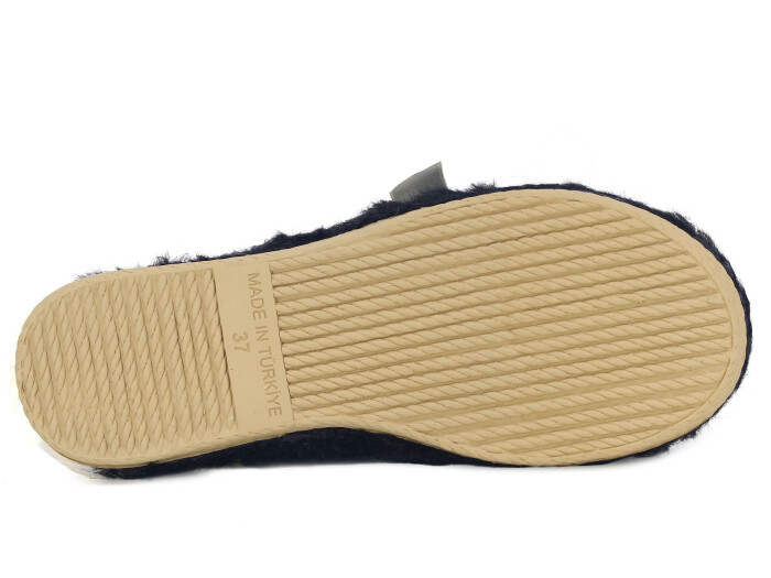 Öztaban Zenne Fiyonklu Ev Terliği Siyah - 3