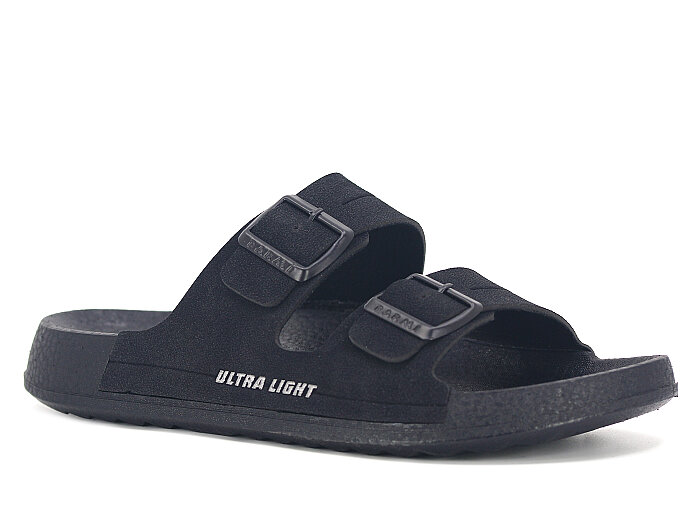 Parmi Merdane 26001 Çift Toka Kutulu Günlük Terlik Siyah - Parmi