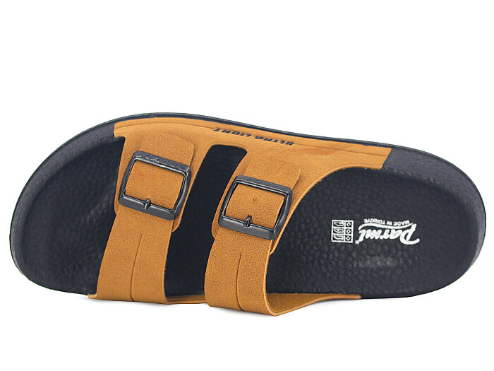 Parmi Merdane 26001 Çift Toka Kutulu Günlük Terlik Taba - Parmi (1)