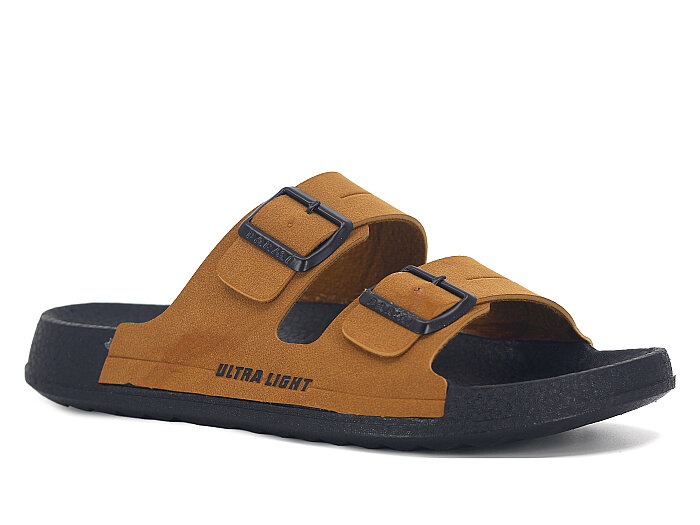 Parmi Merdane 26001 Çift Toka Kutulu Günlük Terlik Taba - 1