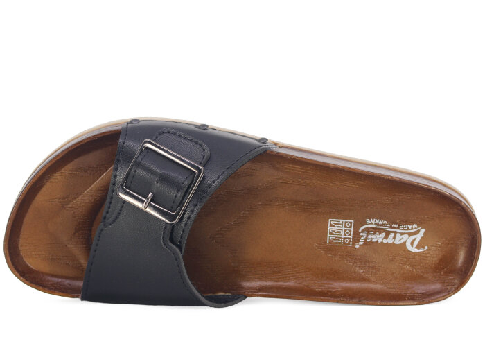 Parmi Zenne 19057 Tek Toka Ağaç Desen Kutulu Günlük Terlik Siyah - 2