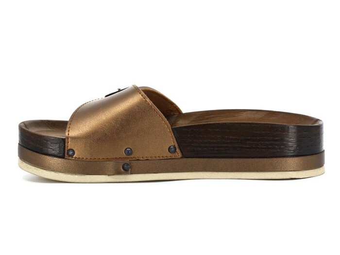 Parmi Zenne 21103 Tek Toka Ağaç Desen Kalın Günlük Terlik Bakır - Parmi (1)