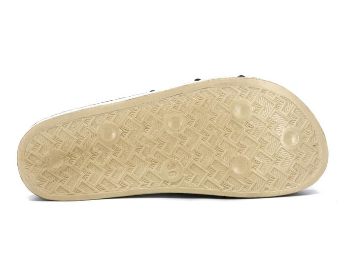 Parmi Zenne 21103 Tek Toka Ağaç Desen Kalın Günlük Terlik Beyaz - 3