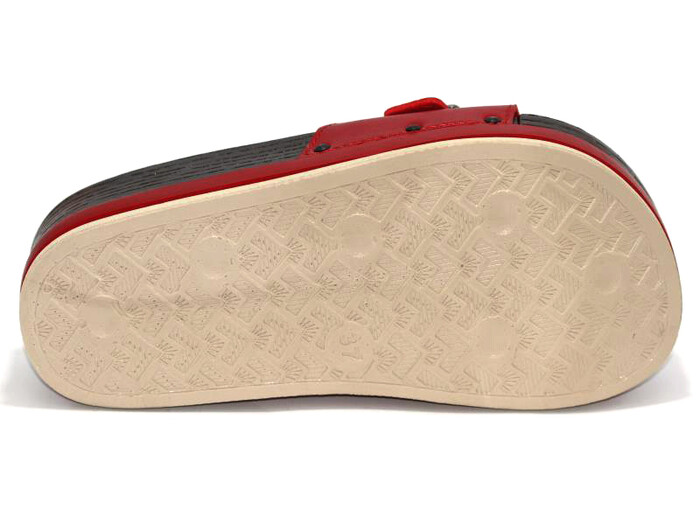 Parmi Zenne 21103 Tek Toka Ağaç Desen Kalın Günlük Terlik Kırmızı - 3