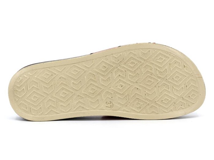 Parmi Zenne 21501 Ağaç Desen Tek Toka Kutulu Günlük Terlik Kırmızı - 3