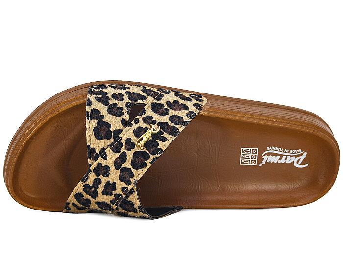 Parmi Zenne 26108 Kutulu Günlük Terlik Leopar - Parmi (1)
