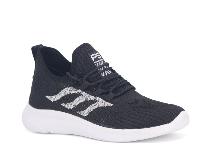 Pasomia Garson 022 Triko Spor Ayakkabı Siyah - Beyaz - Pasomia