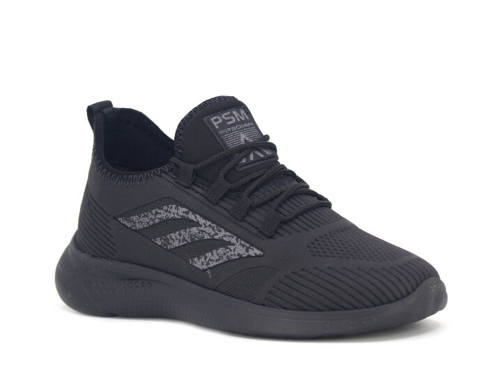 Pasomia Garson 022 Triko Spor Ayakkabı Siyah - Siyah - 1