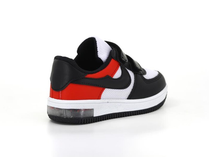 Phonex Patik 79 Cırtlı Işıklı Anorak Spor Ayakkabı Siyah - Kırmızı - Beyaz - 6