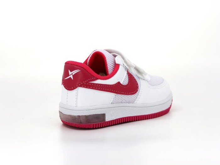 Phonex Bebe 59 Işıklı Cırtlı Anorak Spor Ayakkabı Beyaz - Fuşya - 3