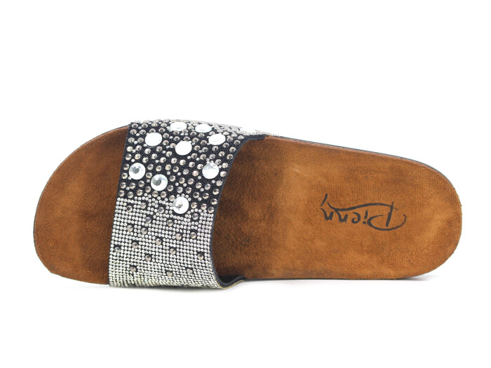 Pienn Zenne 20050.005 Taşlı Kutulu Günlük Terlik Füme - Pienn (1)