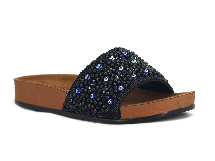 Pienn Zenne 20050.010 Kutulu Günlük Terlik Siyah - Pienn