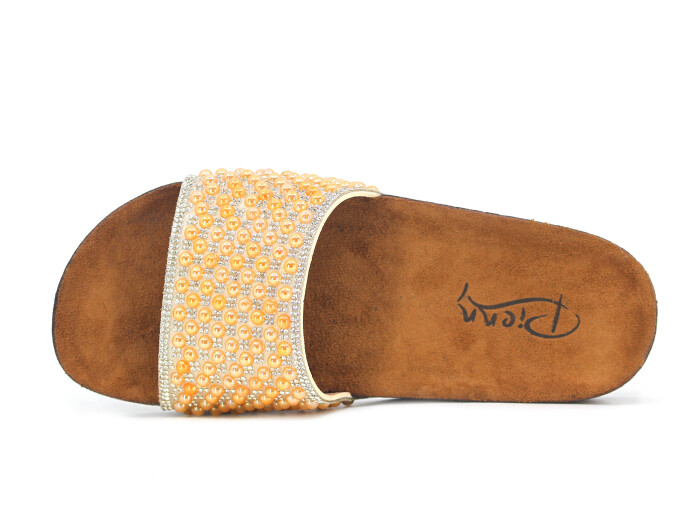 Pienn Zenne 20050.022 Taşlı Kutulu Günlük Terlik Bronz - Pienn (1)