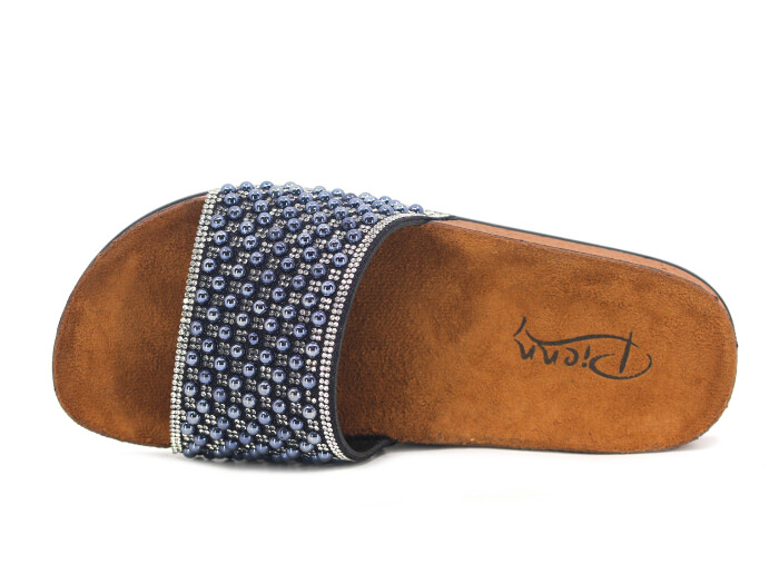 Pienn Zenne 20050.022 Taşlı Kutulu Günlük Terlik Siyah - 2