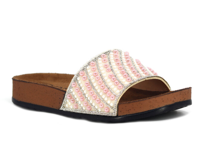 Pienn Zenne 20050.026 Taşlı Kutulu Günlük Terlik Bronz - 1